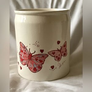 New - Beautiful Decorative Butterfly Container - 7 1/2” tall x 6 1/2” wide